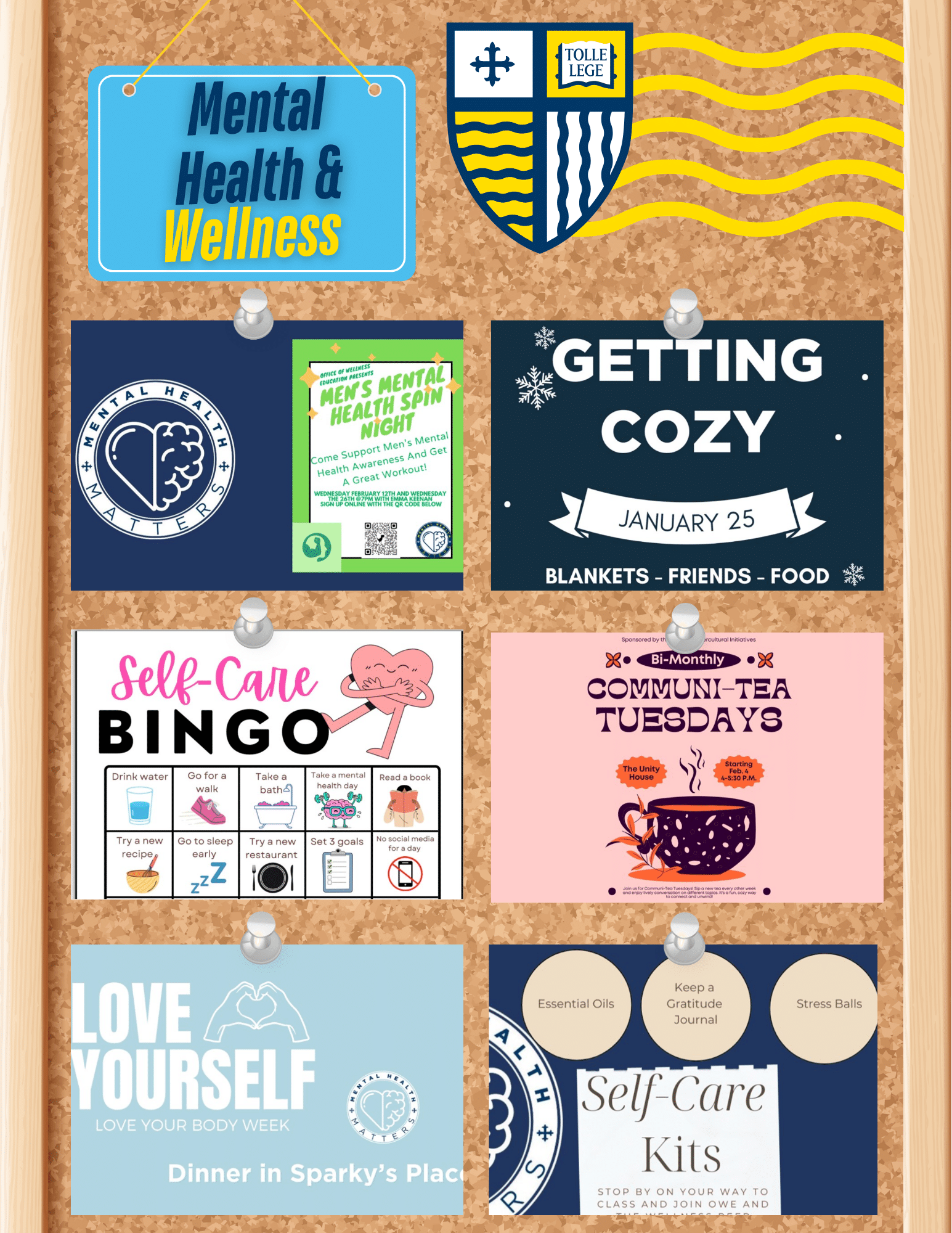 2026 Cork Board design for events flyer - microsite week 7 - 8