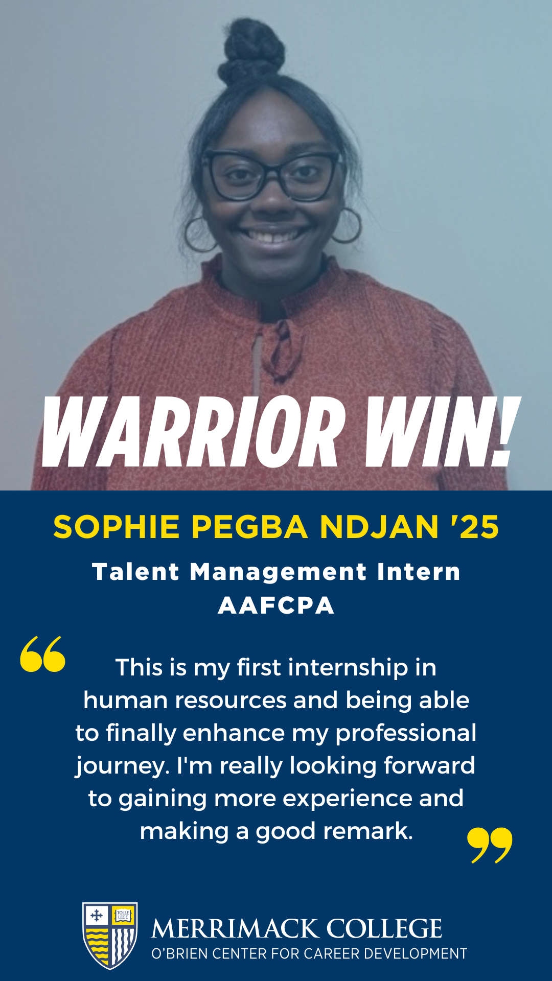 _Warrior Win - Sophie Pegba Ndjan '25